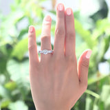 1.25ct Vintage Round Cut Diamond Engagement Ring, 925 Sterling Silver