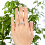 1.25ct Classic Round Cut Diamond Solitaire, 925 Sterling Silver Engagement Ring