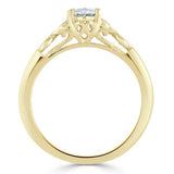 1.00ct Oval Cut Moissanite Engagement Ring, Vintage Style,  Available in White Gold, Platinum, Rose Gold or Yellow Gold