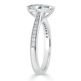 1.00ct  Marquise Cut Moissanite Engagement Ring, Classic Style,  Available in White Gold, Platinum, Rose Gold or Yellow Gold