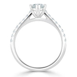 1.20ct Marquise Cut Moissanite Engagement Ring, Classic Style,  Available in White Gold, Platinum, Rose Gold or Yellow Gold