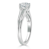 1.00ct  Asscher Cut Moissanite Engagement Ring, Classic Style with Split Shank,  Available in White Gold, Platinum, Rose Gold or Yellow Gold
