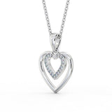 Heart Shaped Pendant 0.15ct