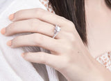 Copy of Classic Round Cut Twist Moissanite Engagement Ring, Choose Your Stone Size and Metal