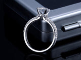 Lab-Diamond Classic Round Cut Engagement Ring, Choose Your Stone Size and Metal
