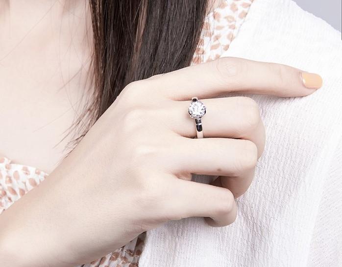 Lab-Diamond Classic Round Cut Engagement Ring, Choose Your Stone Size and Metal