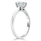 0.75ct  Oval Cut Moissanite Engagement Ring, Classic Design,  Available in White Gold, Platinum, Rose Gold or Yellow Gold