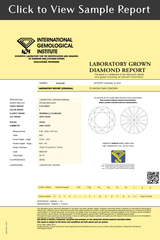 Lab-Diamond Asscher Cut Halo Engagement Ring