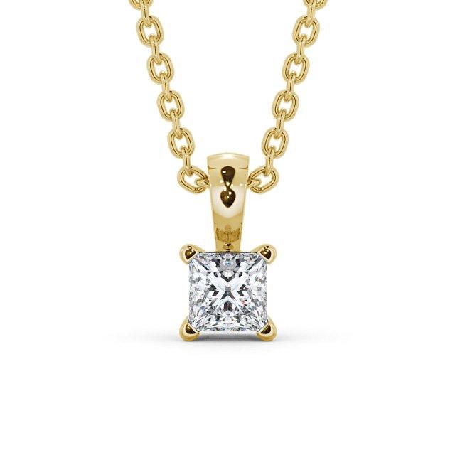 Princess Cut Classic Solitaire Pendant