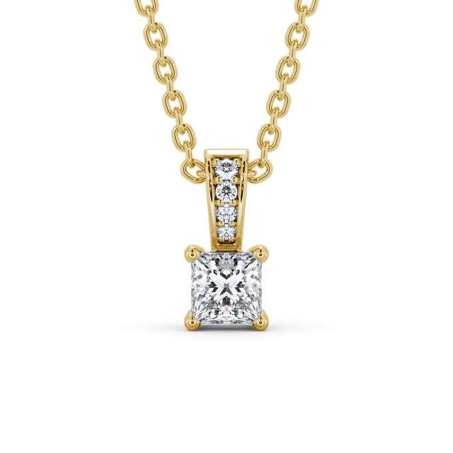 Princess Cut Classic Solitaire Pendant