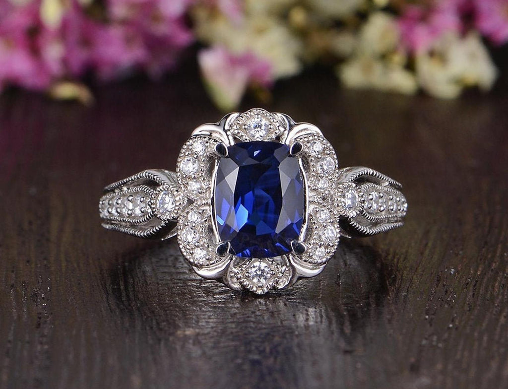 Lab created gemstone rings sale