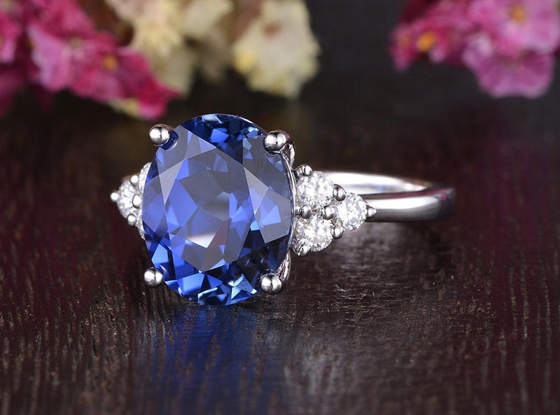 Blue sapphire discount ring design