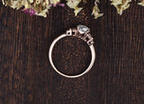 Pear Cut Moissanite Engagement Ring, Vintage Design, Choose Your Stone Size & Metal