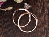 1.75ct Moissanite Ring Set, Round Cut Halo, Colour F, Clarity VVS, Available in a Choice of Metals, Centre Stone 1.25ct
