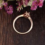 0.50ct Lab Created Ruby Halo Engagement Ring, Vintage Design, Oval Cut, Available In All Metal Types