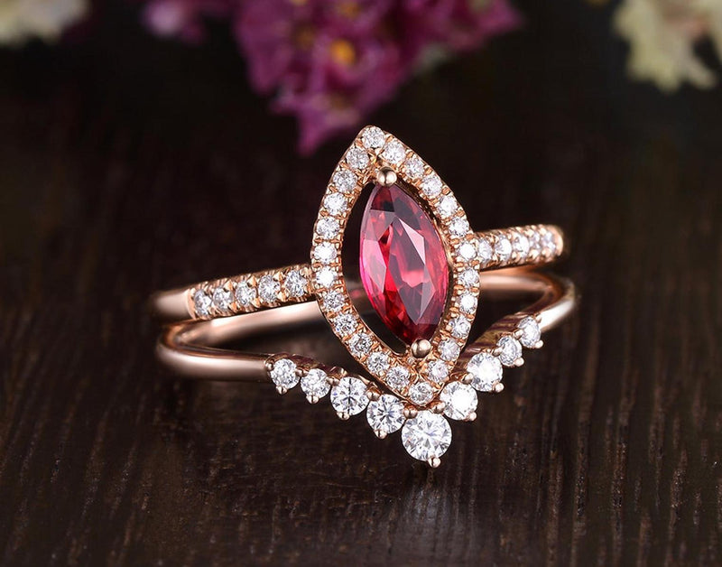 Vibrant Ruby Ring with Diamonds – Ananda Khalsa