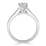 1.00ct  Cushion Cut Moissanite Engagement Ring, Classic Style with Split Shank,  Available in White Gold, Platinum, Rose Gold or Yellow Gold